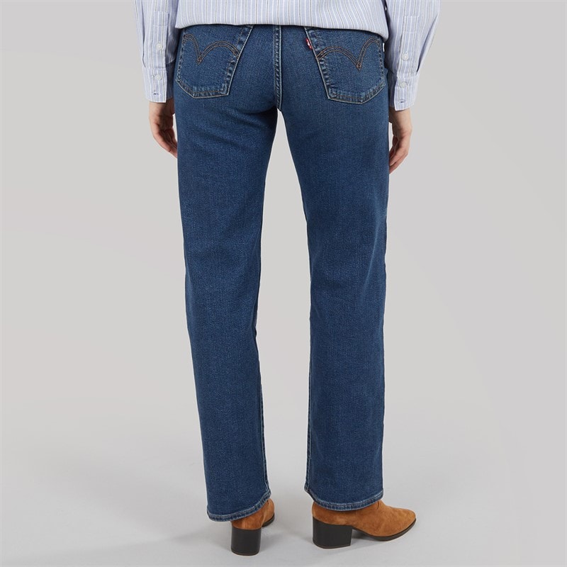 Womens Ribcage Straight Leg Ankle Jeans Dial Up The Music - Image 2