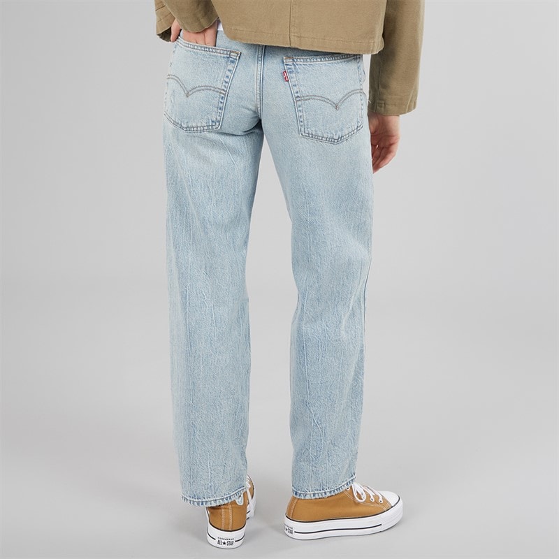 Womens Baggy Dad Jeans Fan Flare - Image 2
