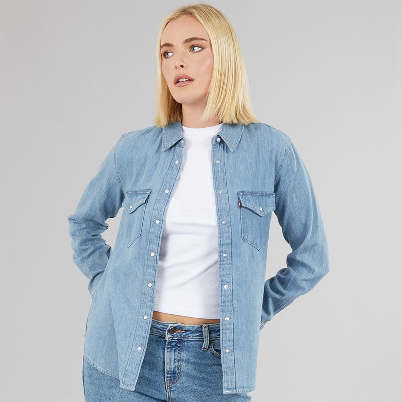 Levi's Womens Iconic Western Denim Shirt Play Break