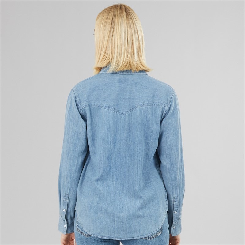 Womens Iconic Western Denim Shirt Play Break - Image 2