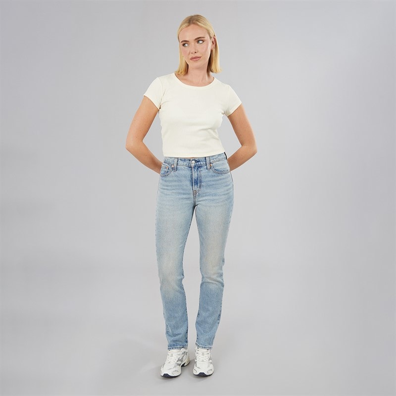 Womens Wedgie Slim Fit Jeans In The Dust - Image 4