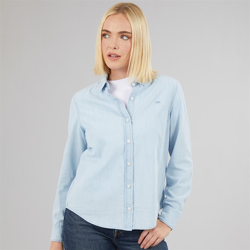 Womens The Classic BW Shirt Dazed Light Stone - Image 3