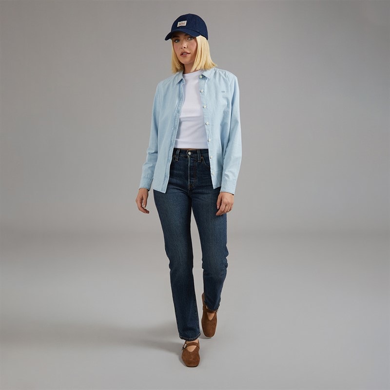 Womens The Classic BW Shirt Dazed Light Stone - Image 4