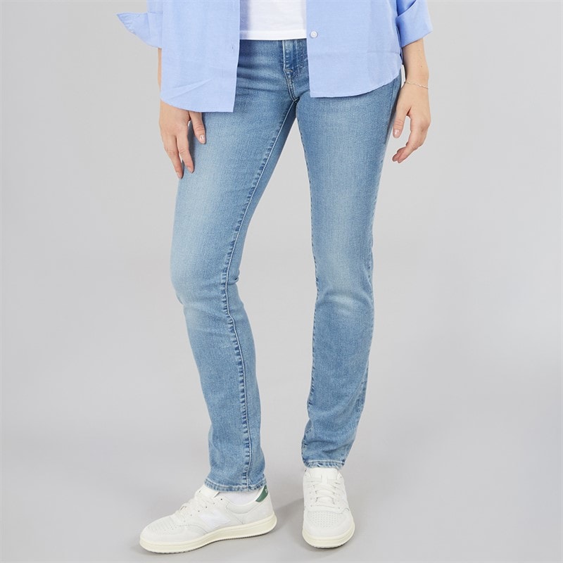 Womens 712 Slim Fit Jeans Blue Wave Light - Image 1