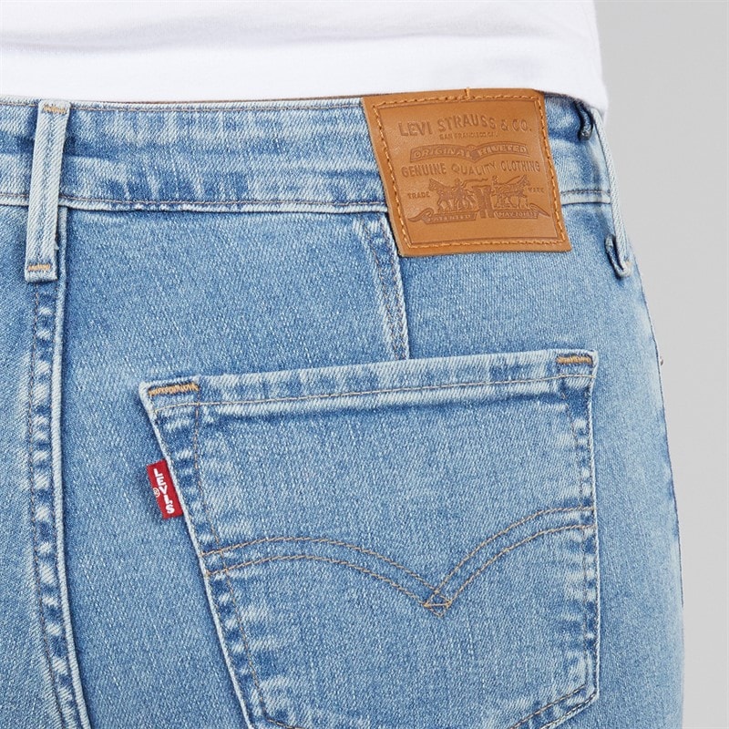 Womens 712 Slim Fit Jeans Blue Wave Light - Image 3