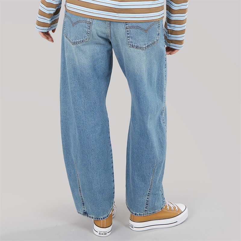 Womens Baggy Dad Barrel Fit Jeans Easy Days Barrel - Image 2