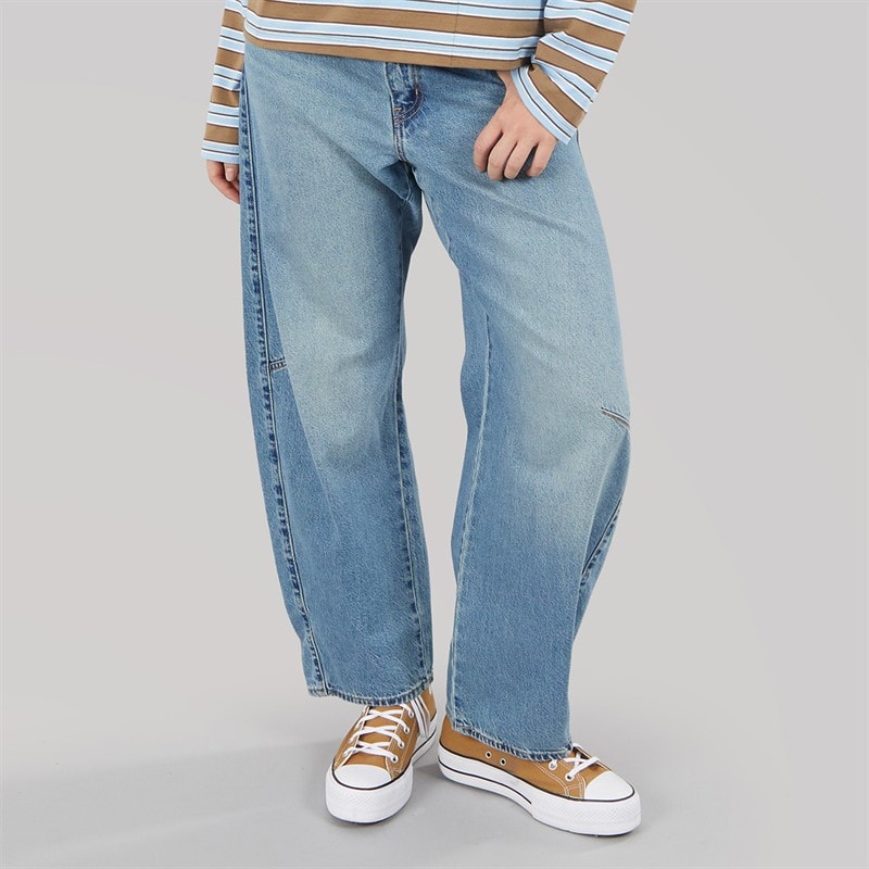 Womens Baggy Dad Barrel Fit Jeans Easy Days Barrel - Image 3