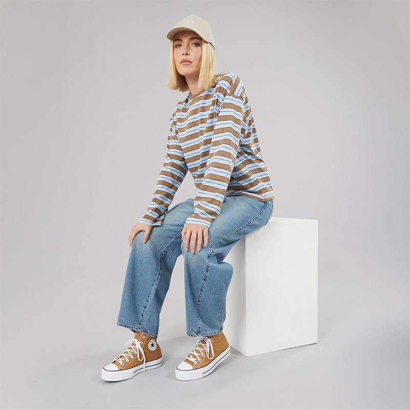 Womens Baggy Dad Barrel Fit Jeans Easy Days Barrel - Image 4