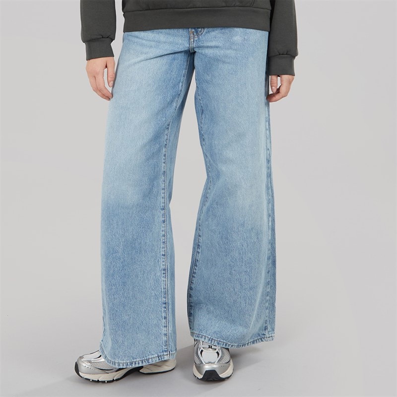 Levi's Womens 94 Baggy Wide Leg Jeans Light Touch