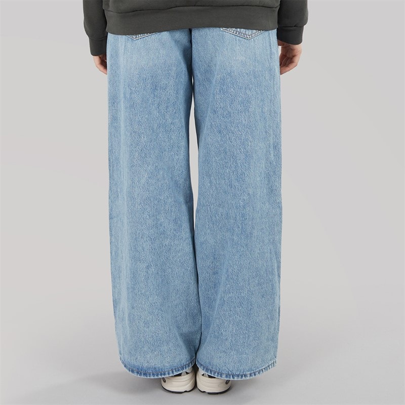Womens 94 Baggy Wide Leg Jeans Light Touch - Image 2