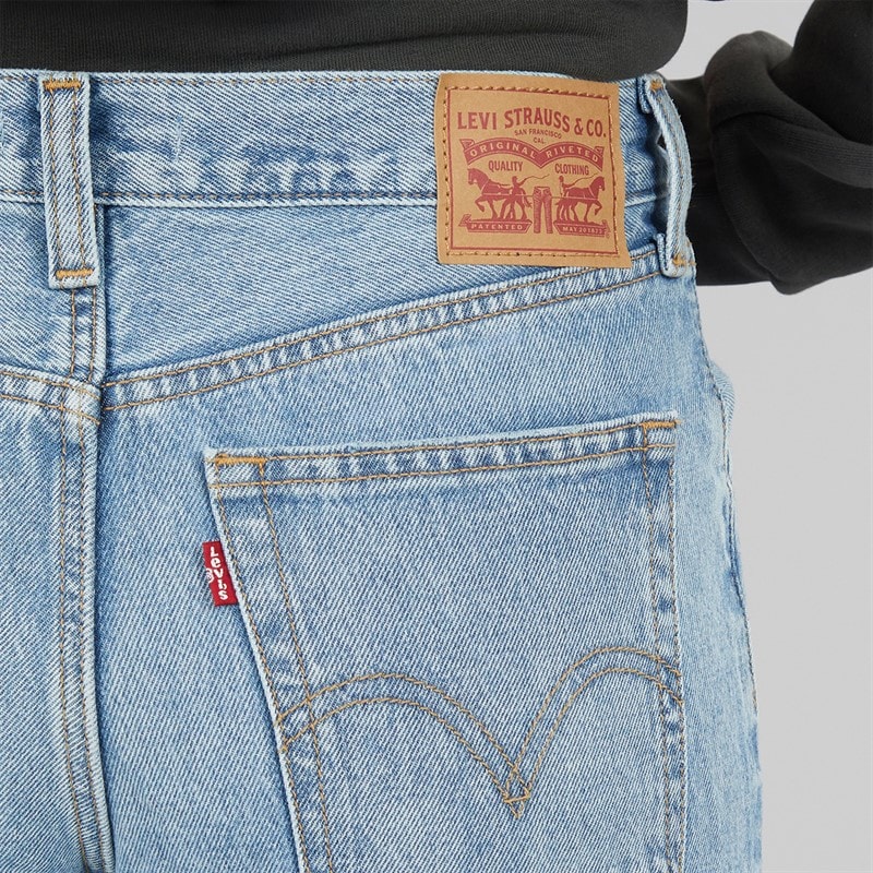 Womens 94 Baggy Wide Leg Jeans Light Touch - Image 3