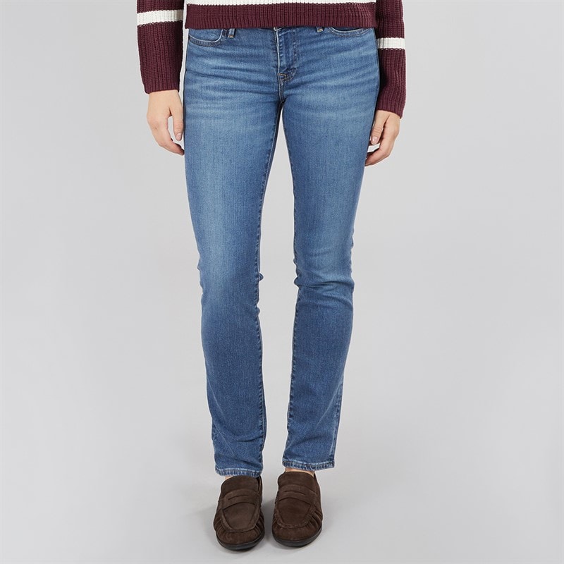 Levi's Womens 712 Slim Fit Jeans Blue Wave Mid