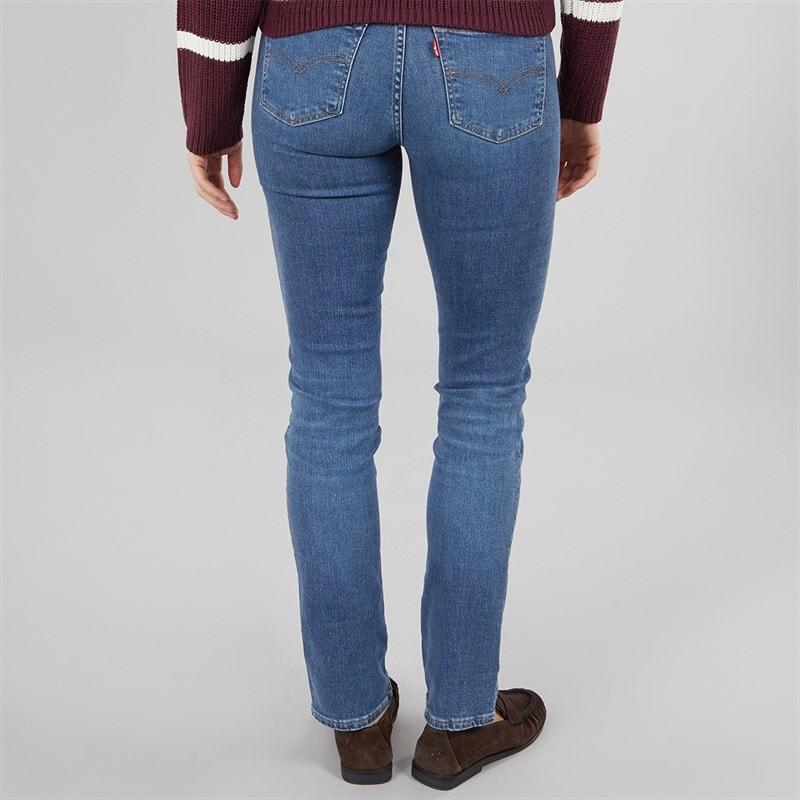 Womens 712 Slim Fit Jeans Blue Wave Mid - Image 2