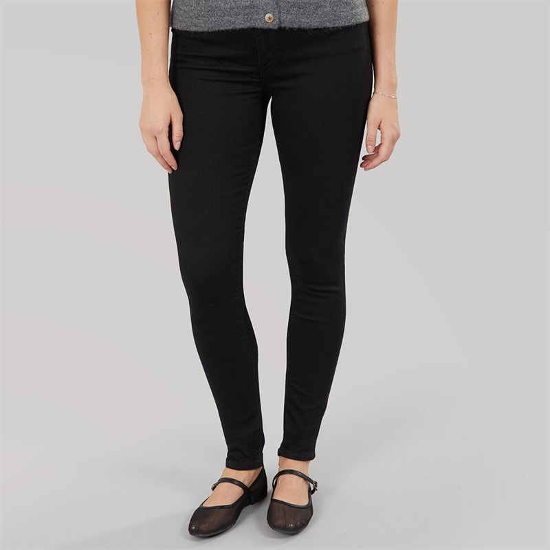 Levi's Womens Retro High Waisted Skinny Jeans Black Celestial