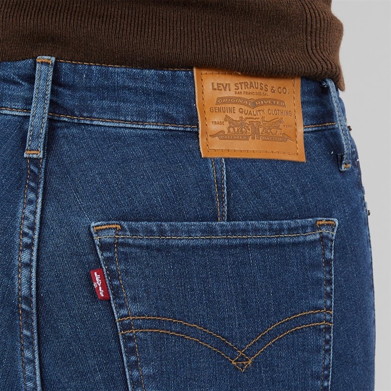 Womens 712 Slim Fit Jeans Blue Wave Dark - Image 3