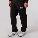 Mens Wide Leg Open Hem Joggers Black