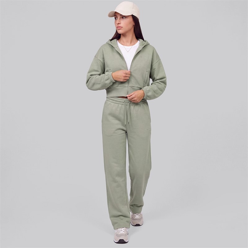 Womens Veridian Wide Leg Joggers Sage - Image 4