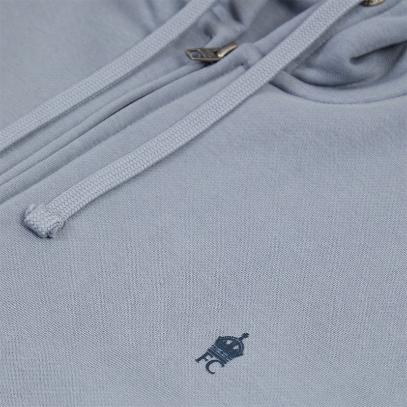 Mens FC Zip Hoodie Light Blue/Marine - Image 4
