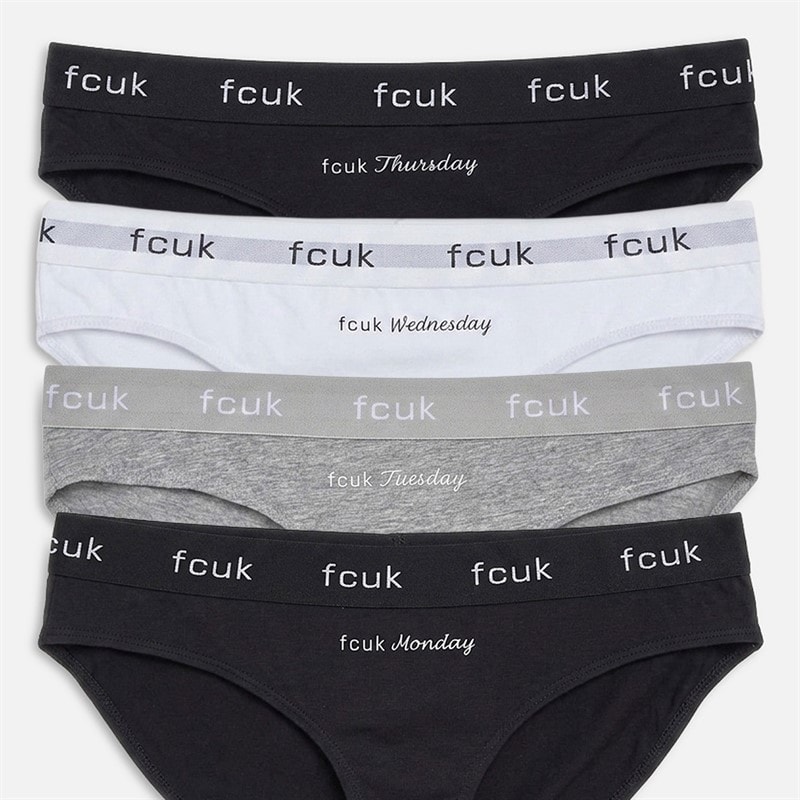 Womens Seven Pack Briefs FCUK2 - Image 2