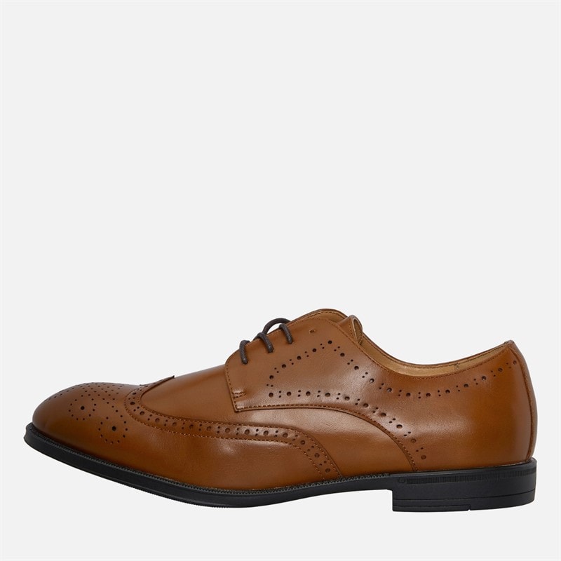 Mens Brogue Shoes Tan - Image 1