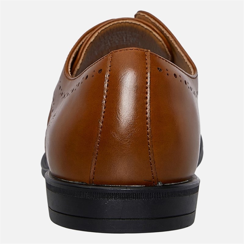 Mens Brogue Shoes Tan - Image 3