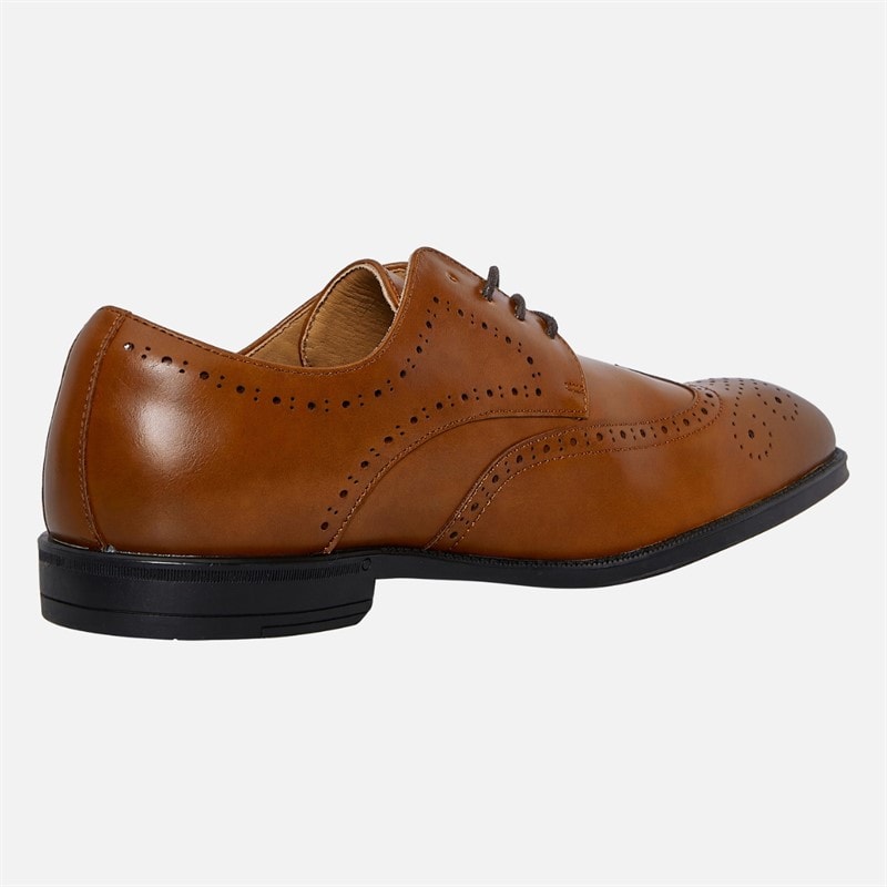 Mens Brogue Shoes Tan - Image 5