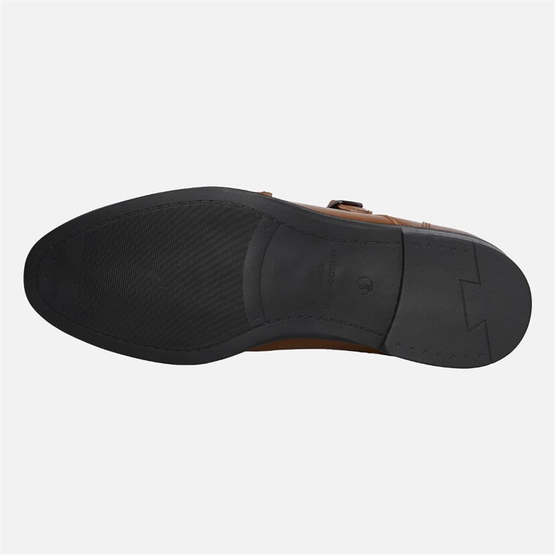 Mens Monk Shoes Tan - Image 2
