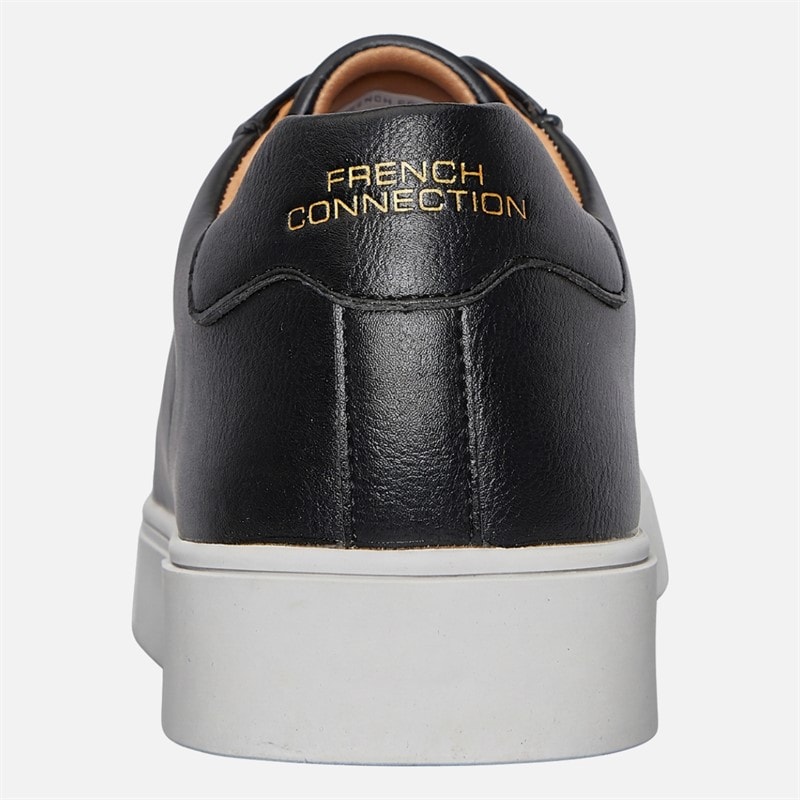 Mens Hidden Lace Cupsole Trainers Black - Image 3
