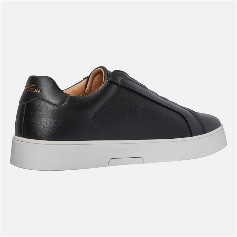 Mens Hidden Lace Cupsole Trainers Black - Image 5