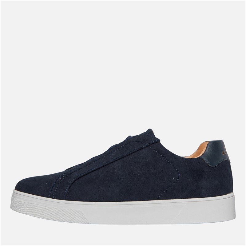 Mens Hidden Lace Cupsole Trainers Marine Navy - Image 1