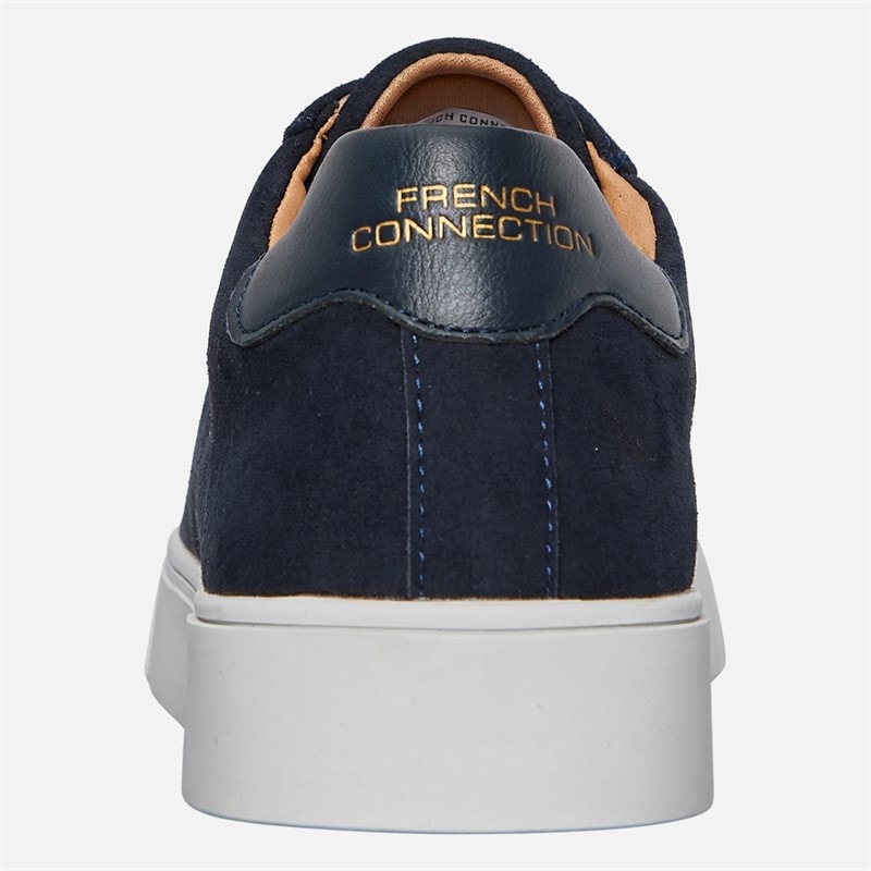 Mens Hidden Lace Cupsole Trainers Marine Navy - Image 3