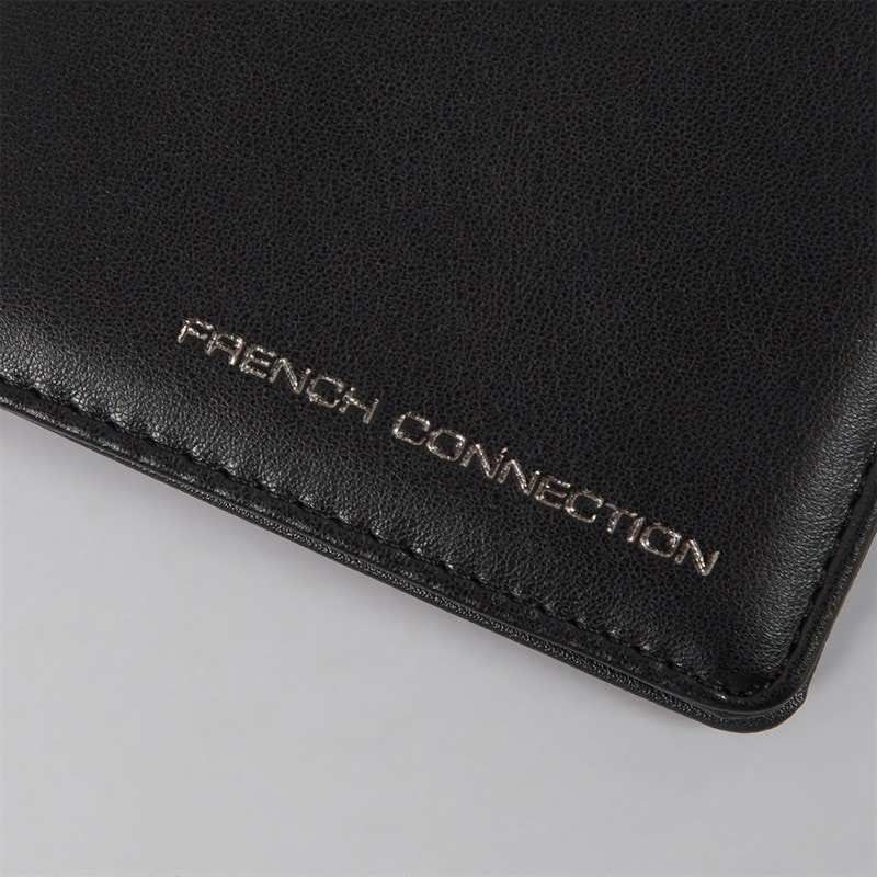 Mens French Con Gunmetal Wallet Black/Gunmetal - Image 4