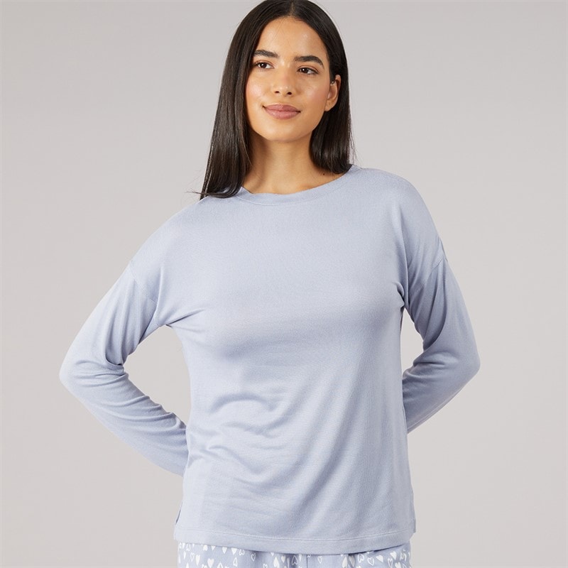 Womens Soft Touch Pyjama Set Multi - Image 3