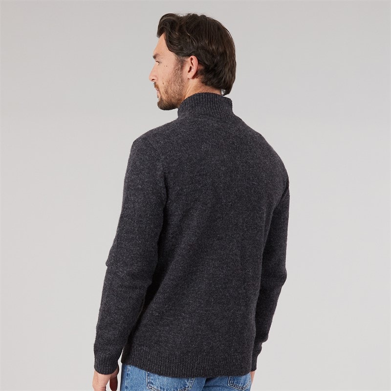 Mens Woodall 1/4 Zip Jumper Midnight - Image 2