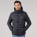 Mens Mikail Micro Padded Hooded Jacket Black