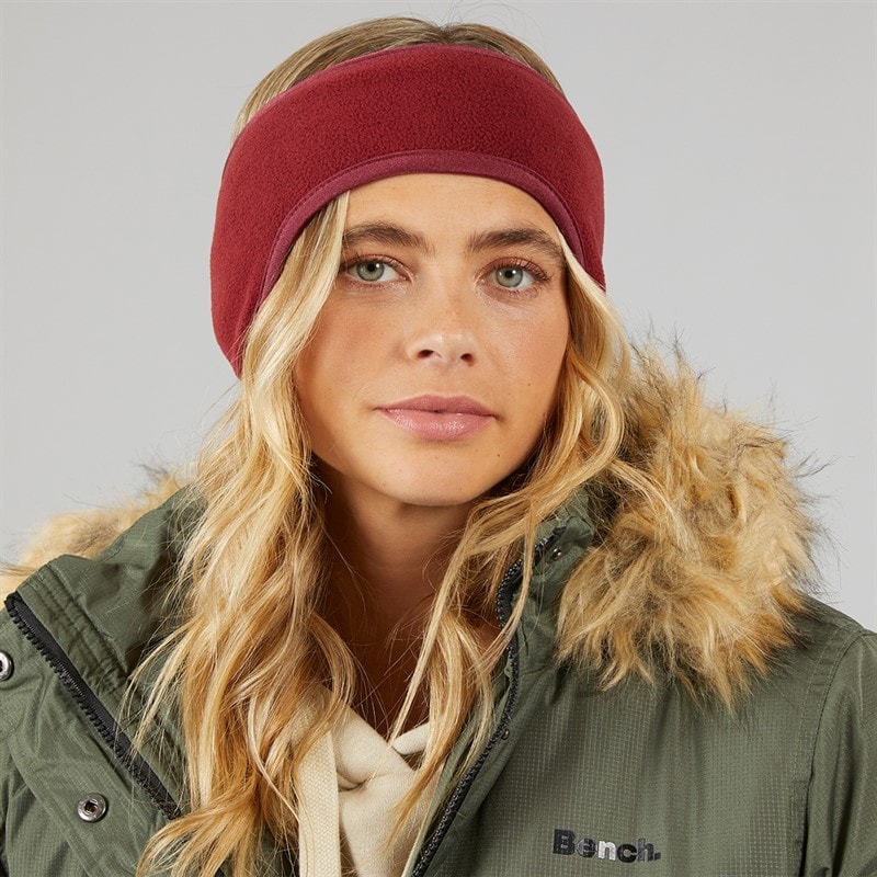 Womens Lorax Fleece Ear Warmer Dark Cherry - Image 2