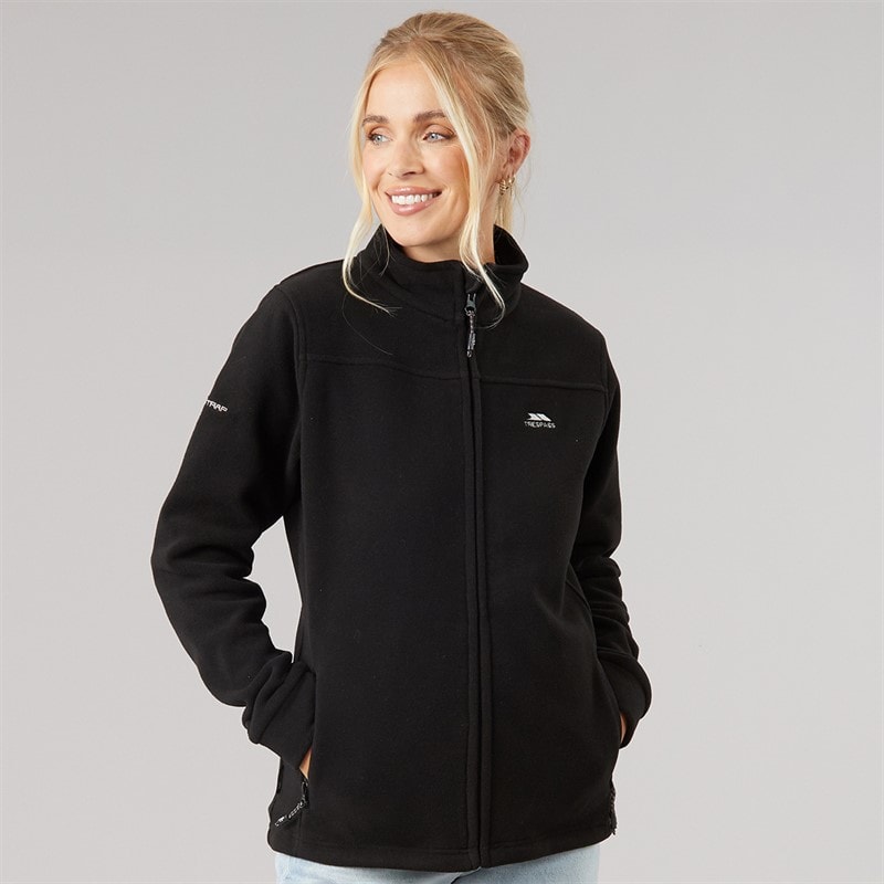 Trespass Womens Bertille Full Zip Fleece Jacket Black