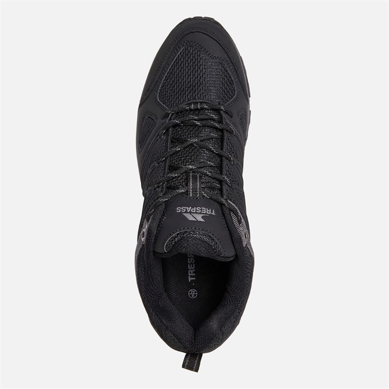 Mens Fisk Trail Walking Shoes Black/Black - Image 4