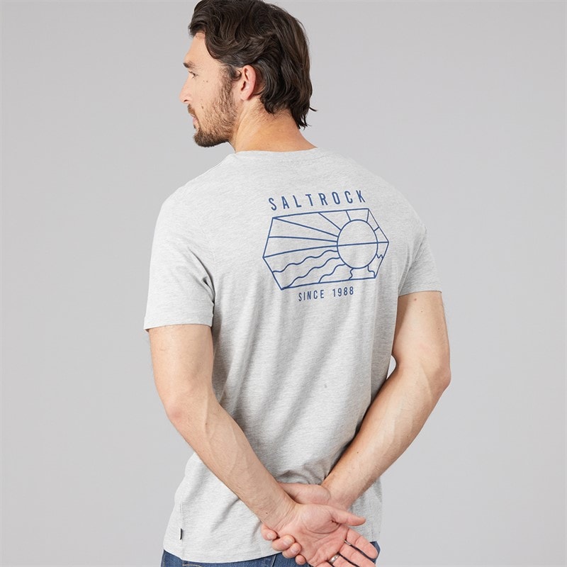 Mens Vantage Outline T-Shirt Grey - Image 1