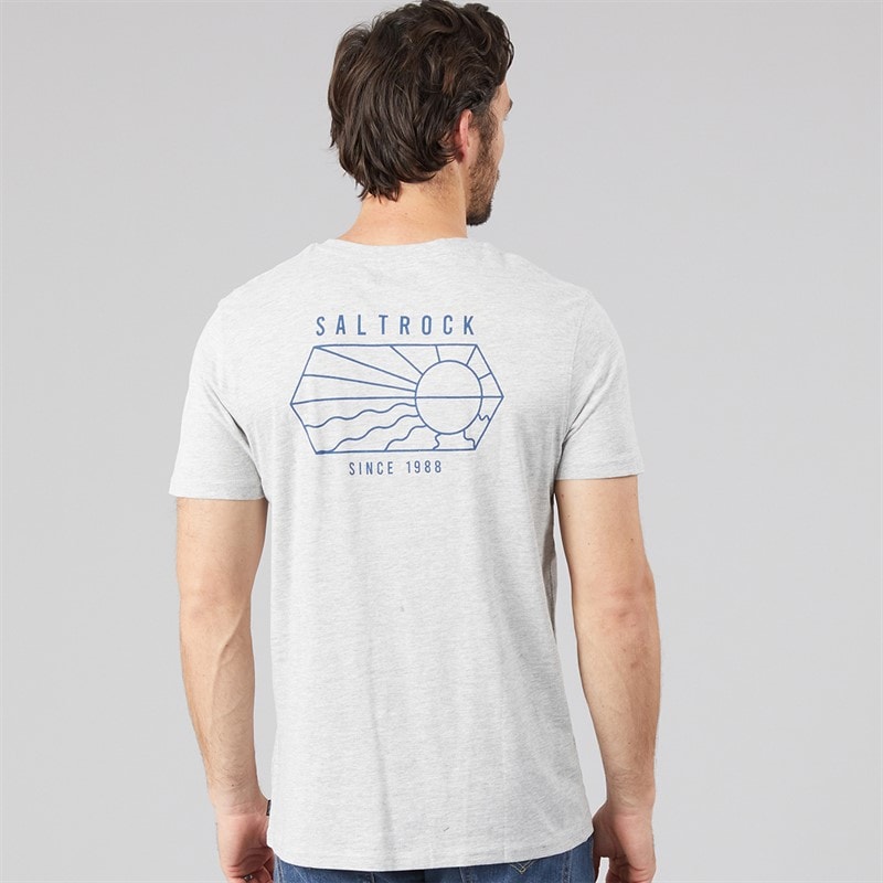 Mens Vantage Outline T-Shirt Grey - Image 3