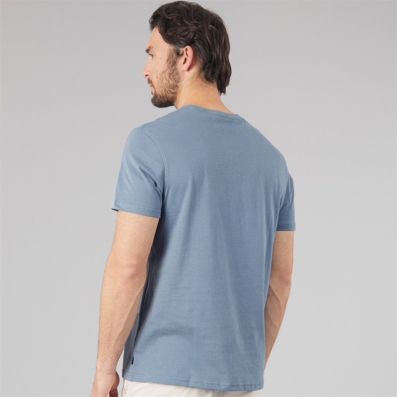 Mens Shore Ride T-Shirt Blue - Image 2