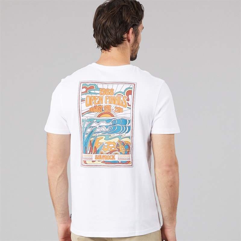 Mens Open Finals T-Shirt White - Image 3