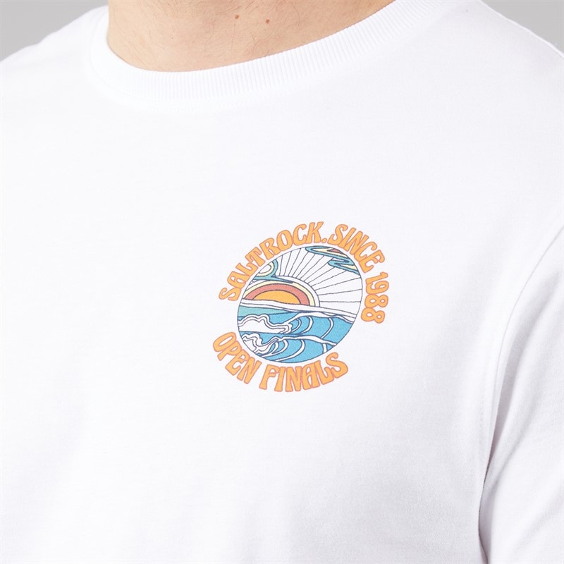 Mens Open Finals T-Shirt White - Image 4