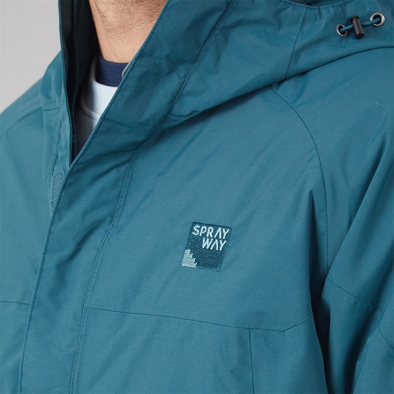 Mens Santiago Interactive Hydrodry Waterproof Jacket Marine Blue - Image 3