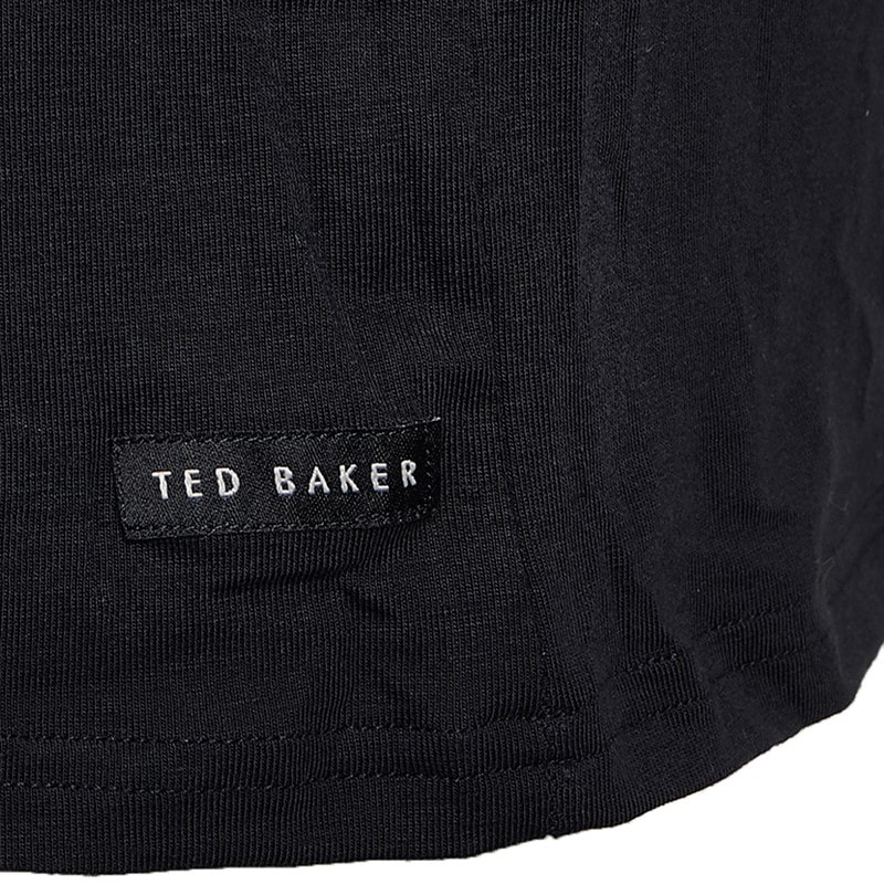 Mens Three Pack Crew Neck T-Shirts Black/Black/Black - Image 2