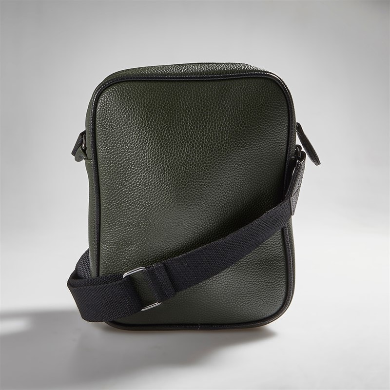 Mens Lanston Pebble Flight Bag Olive - Image 3