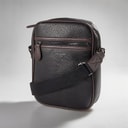Mens Lanston Pebble Flight Bag Black