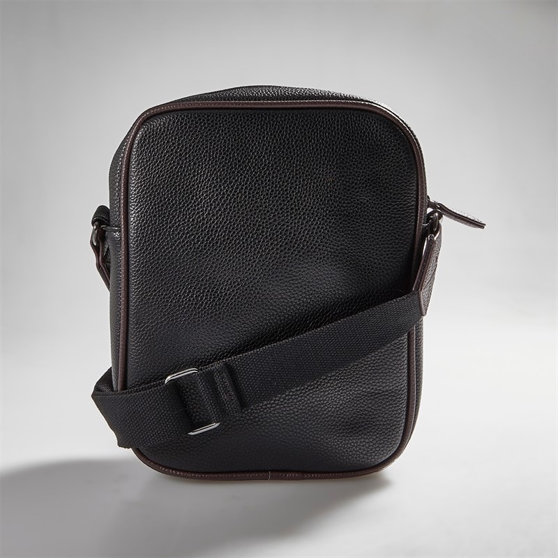 Mens Lanston Pebble Flight Bag Black - Image 3