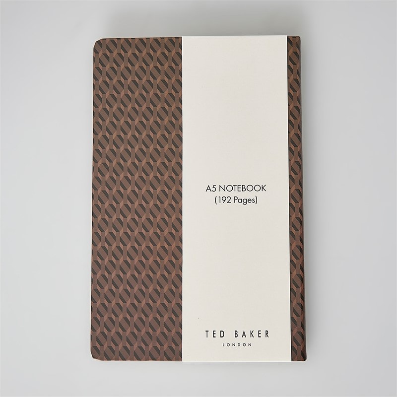 Mens Deniii Printed A5 Notebook Brown - Image 2