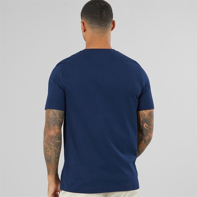 Mens Main Flag T-Shirt Carbon Navy - Image 2